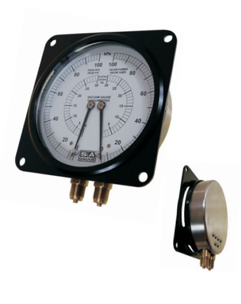 LOCOMOTIVE PRESSURE GAUGE 160mm 6 SQUARE